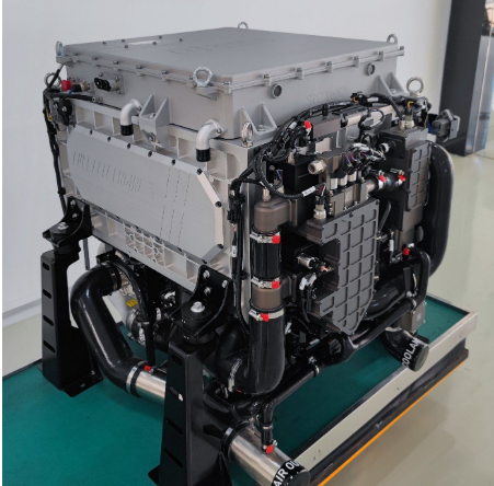 เครื่องผลิตไฟฟ้าไฮโดรเจนแบบเซลล์เชื้อเพลิง PEM ที่เย็นเป็นของเหลวขนาด 60kW ด้วยความบริสุทธิ์ของไฮโดรเจน 99.99%